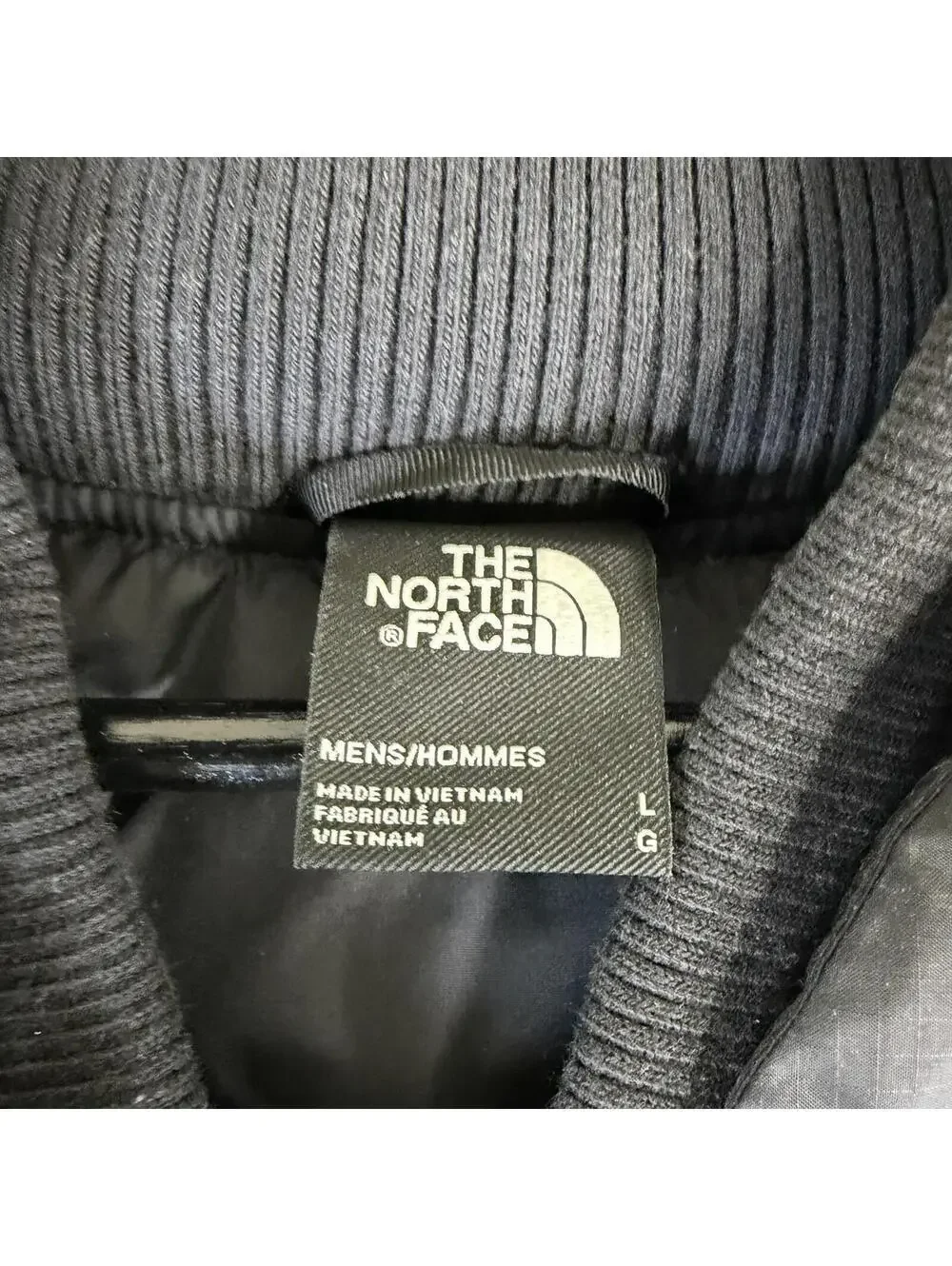The North Face Nordic Puffer Down Jacket Mens Large Black Coat NF0A5ITG